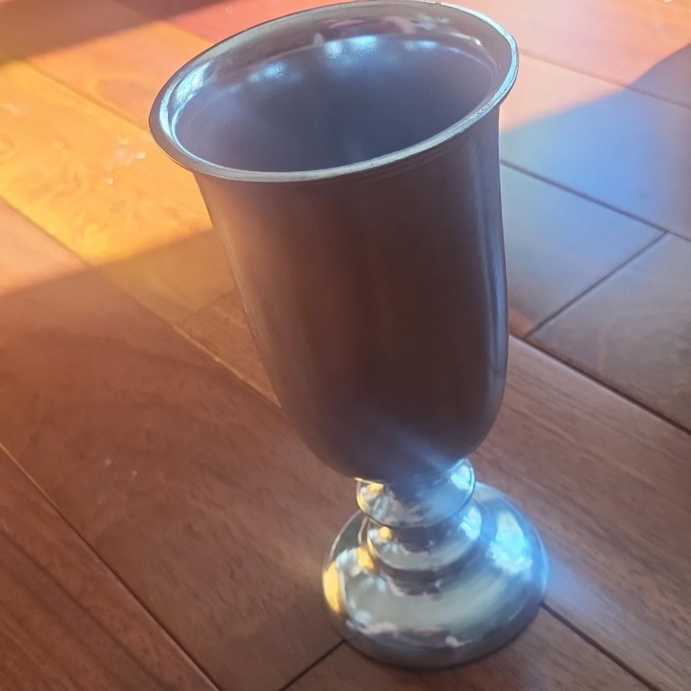 Eales 1779 Pewter Plough Tavern Goblet Stamped Collectible